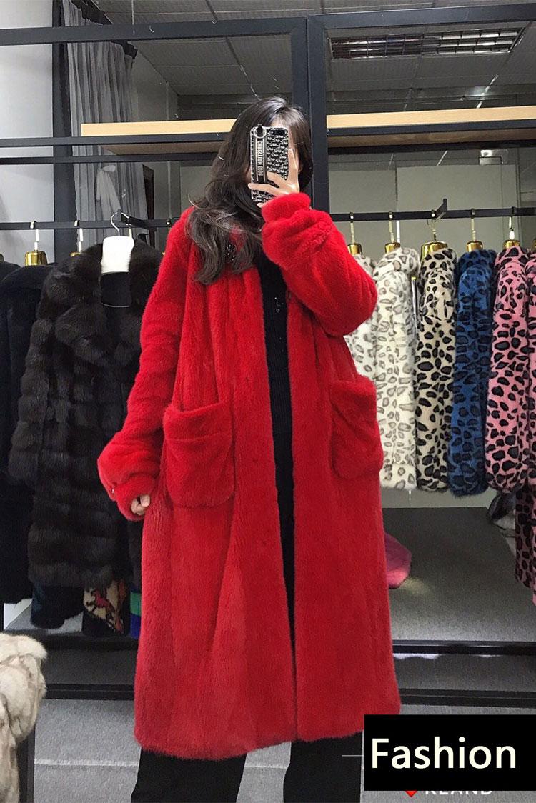 

Faux Coat Women Parka Thick Winter Warm Outwear 2020 New Fashion Plush Jacket Hooded Long Overcoat Female Plus Size 5XL, Blue