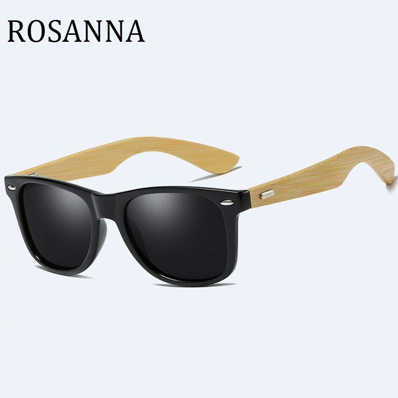

ROSANNA Bamboo Polarized Sunglasses Men Polarized Women Mirrored Reflective Lens Wooden Sun Glasses Female Bamboo Glasses Goggle1