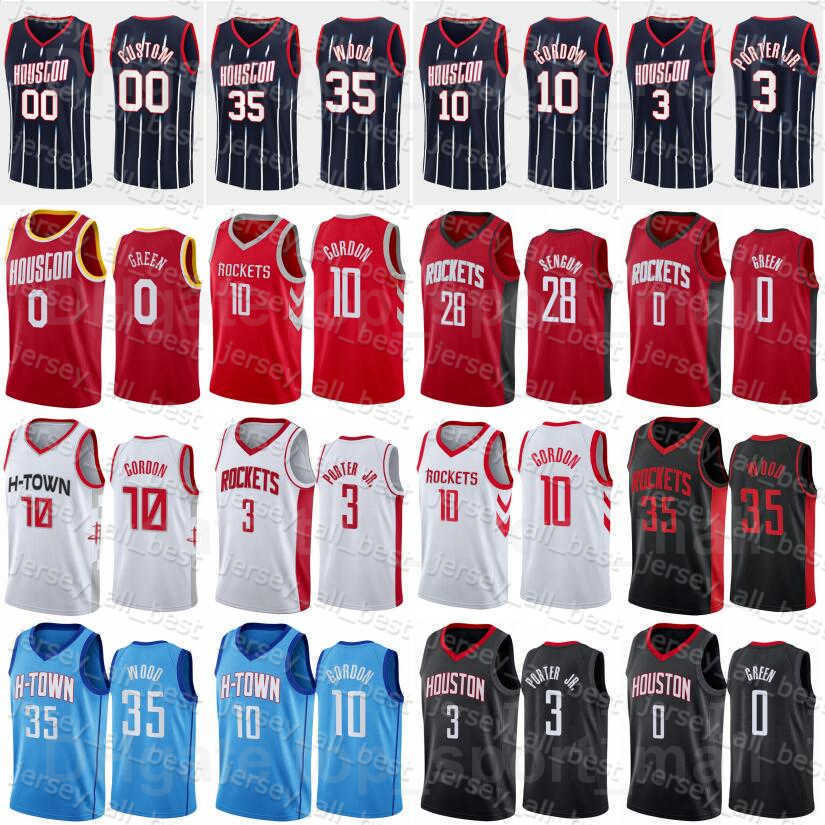 

Screen Print 75th Anniversary Basketball Eric Gordon Jersey 10 Kevin Porter Jr 3 Jalen Green 0 Jae'Sean Tate 8 Alperen Sengun 28 Christian, 75th blue