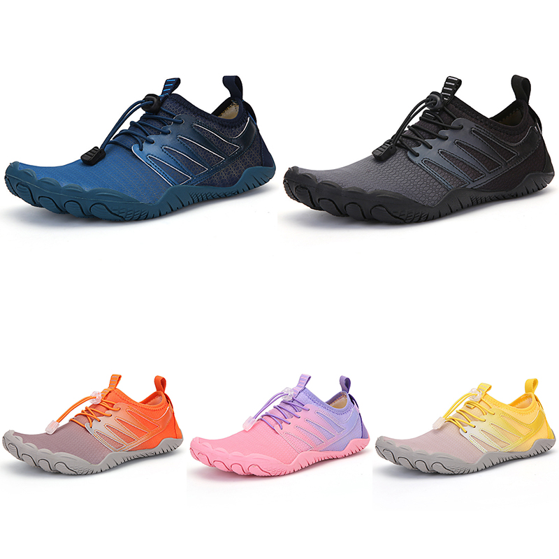 

Newest Non Brand Men Women Running Shoes Black Grey Yellow Pink Purple Blue Orange Five Fingers Cycling Wading Mens Womens Outdoor Sports, #1