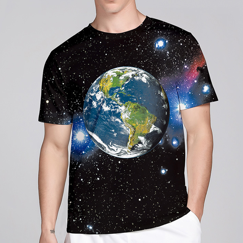 

Casual Hot-sale Space Series 3D Printed T Shirt Men Tshirt O Collar Short Sleeve Plus Size T Shirts Tops&Tees Streetwear, Dt1002