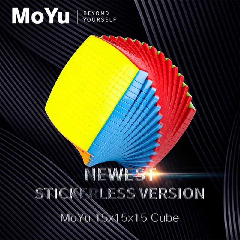 

Promo MOYU 15 Layers 15x15x15 With Gift Box black Stickerless Cube Speed Magic Puzzle 15x15 Educational Cubo magico Toys for kid Y200428