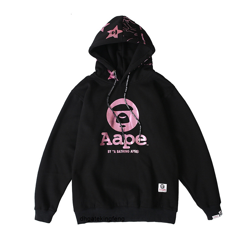 

2020 new style AAPE ape man monkey cashmere sweater, Black