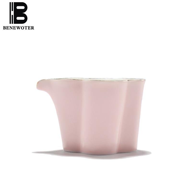 

160cc Creative Pink Porcelain Fair Cup Handmade Ceramic Underglaze Color Drinkware Home Coffee Milk Public Cups Mugs Gifts
