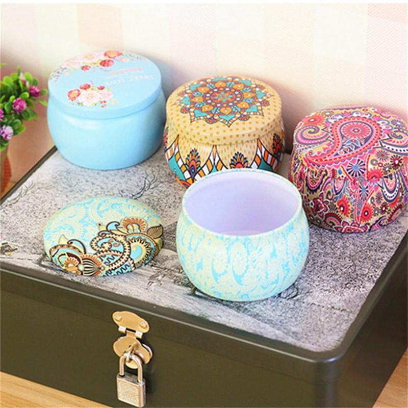 

VOGVIGO Rose Pot Tin Box Small Fresh Home Garden Personality Candy Box Drum-shaped Candy Cookie Festive Party Supplies1