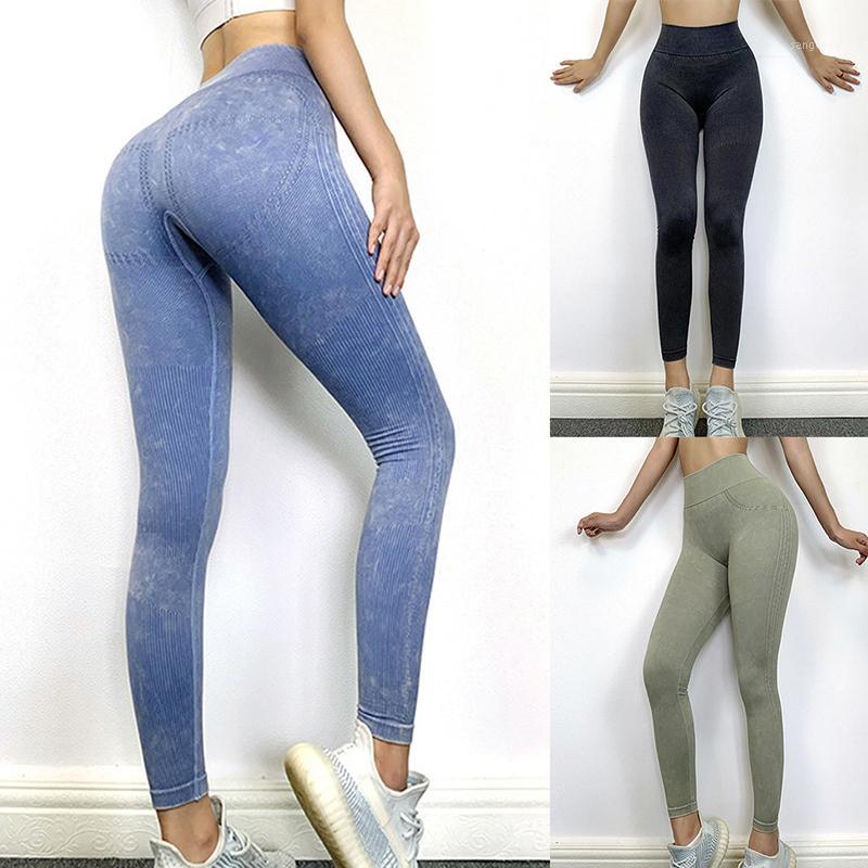 

Ladies Solid Color Sports Long Pants High Waist Fitness Skinny Pants Breathing Running Yoga Running Tummy Shorts1, Green