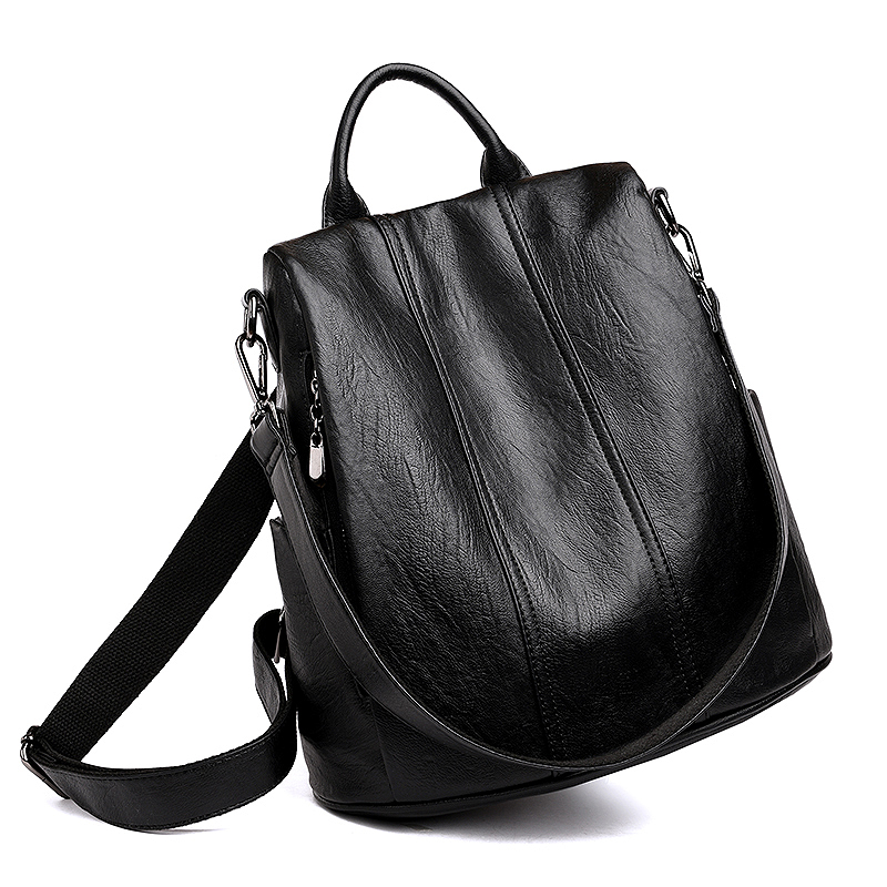 

Waterproof & Anti-theft Backpacks Women PU Leather Classic Female Shoulder Bag Designer Travel Ladies School Bagpack Mochila