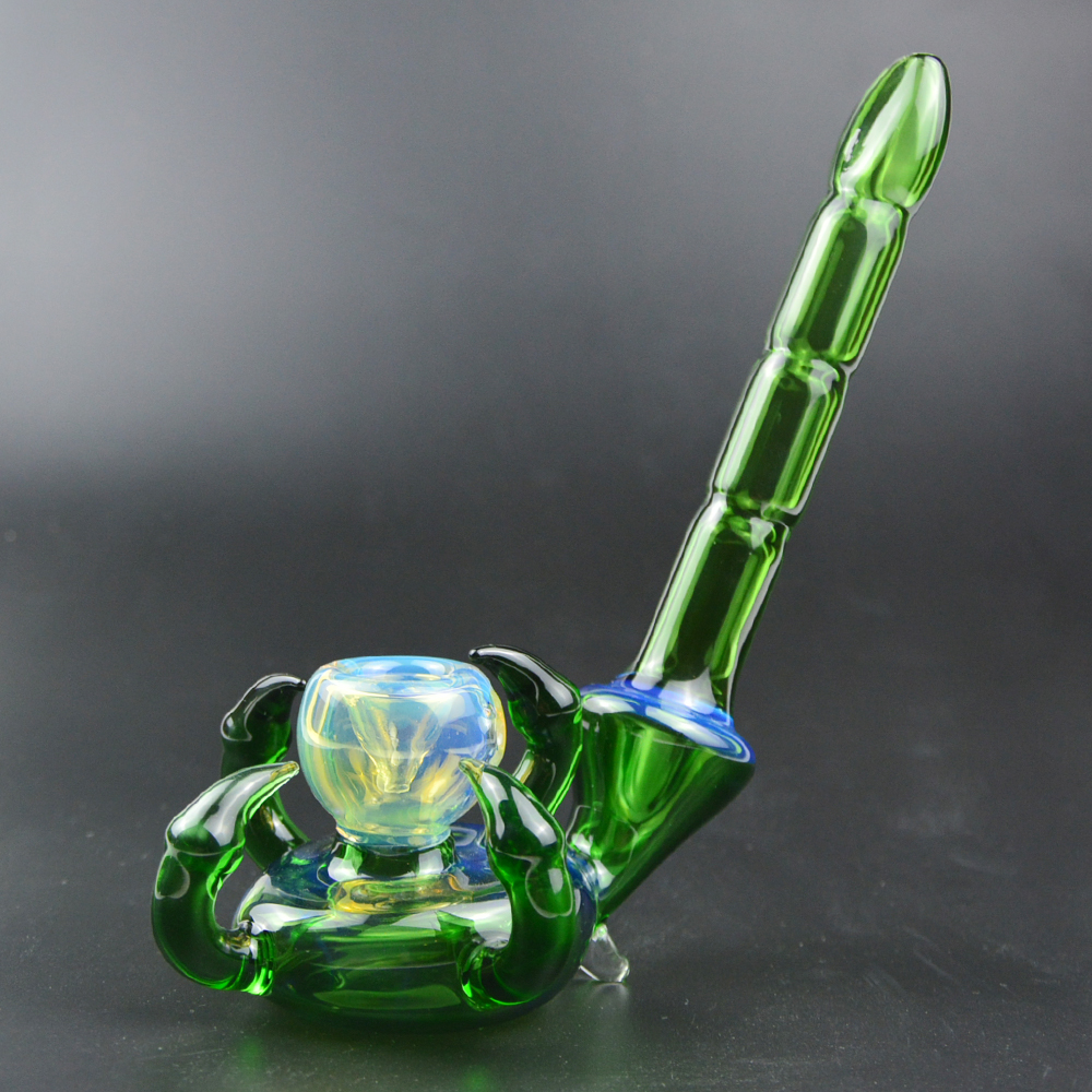 

6.7 Inch Devils Claws Glass Pipe Tobacco Spoon Hand Pipe Handmade Glass Smoking Pipes Oil Burner Dry Herb Pipe Piece