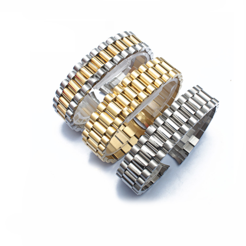 

22cm Miami Cuban Link Chain Gold Silver Stainless Steel Bracelets For Women and Men President Style Bracelet Strap Designer Jewelry