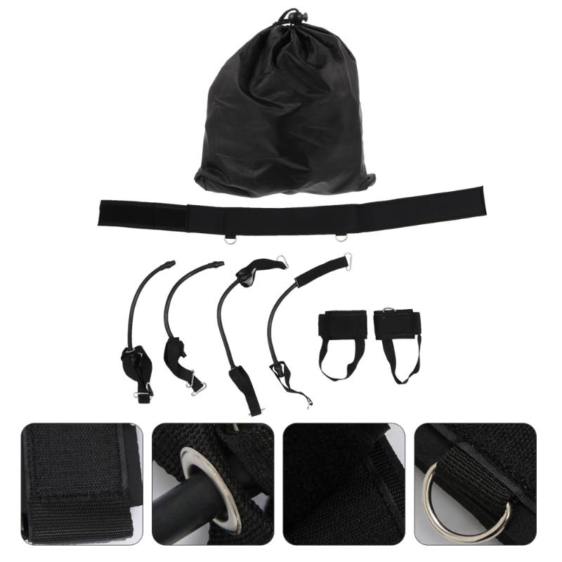 

1 Set Adjustable Jump Training Belt Leg Strength Resistance Waist Straps Trainer