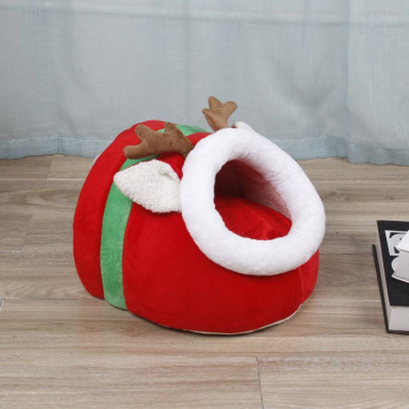 

Pet Cat House Puppy Dog Warm Bed Cozy Kitten Cave Kennel Nest Dog Cat Tent Cave House With Removable Cushion Pad 1PC