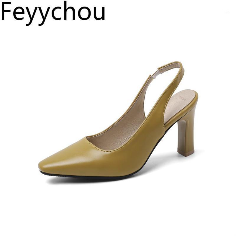 

Women Pumps Shoes High Heel Pu Square Toe Slip on 2021 Spring Autumn Sexy New Fashion Casual Black Yellow Beige Big Size 34-461