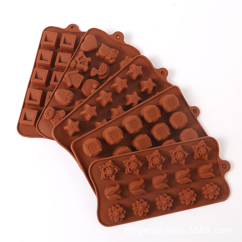 

DIY Silicone Chocolate Mould Candy Baking Mold Cookies Cake Decorating Moulds