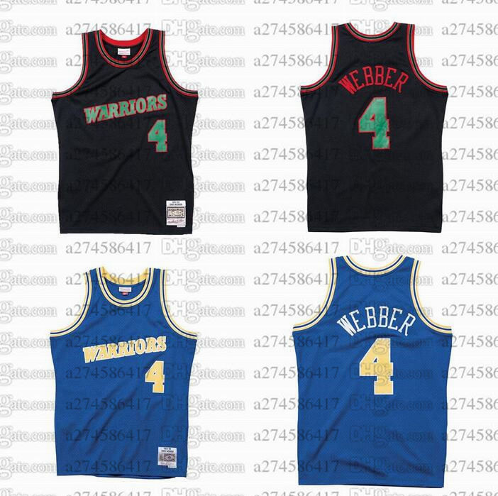 

Men women youth basketball jerseys 4 Chris Webber 1993-94 Hardwoods Classics retro Jersey, Black;red