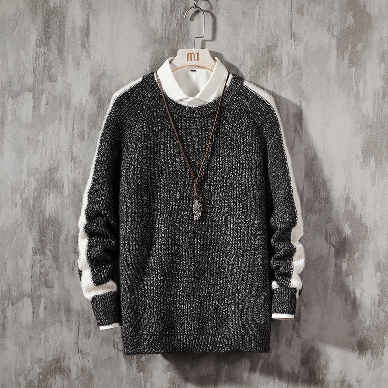 

Men's blouses spring autumn clothes 2020 gray pull oversize M-4XL 5xl Korea casual style pullovers, Jm19205