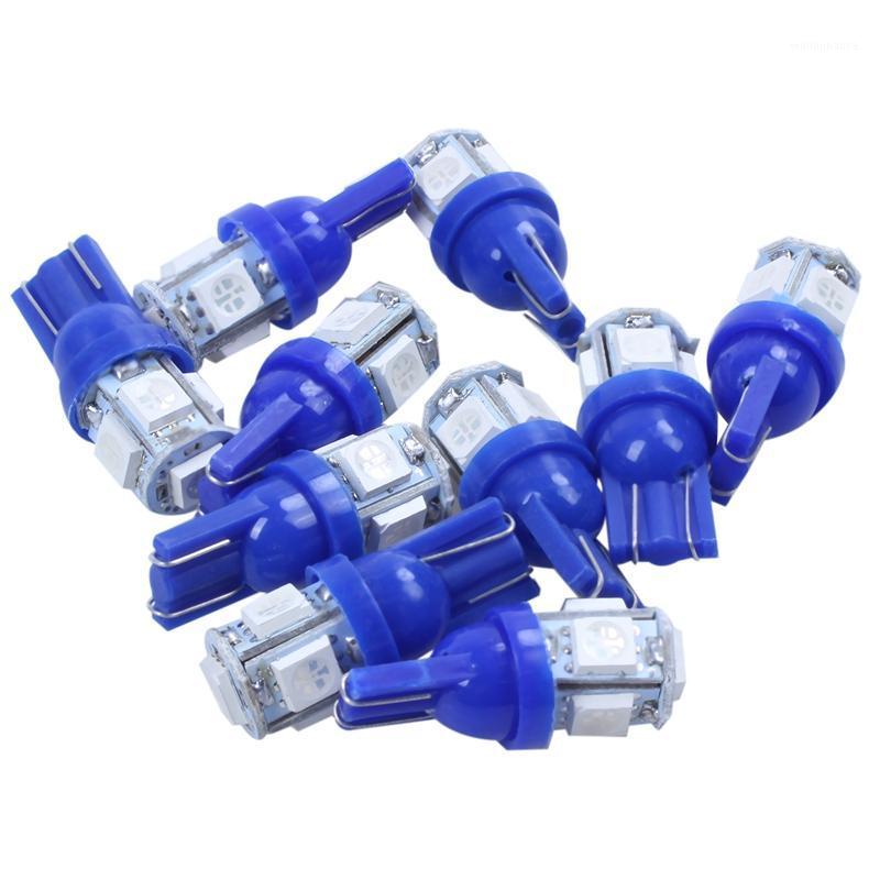 

Emergency Lights T10 LED Blue Car Light Bulbs W5w 5 SMD Super Bright 194 168 2825 Wedge Source Replacement Side Mar