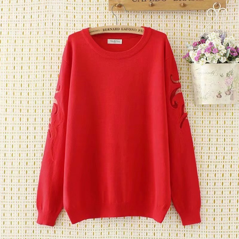 

Sweater Overrated Lace with Sleeve Spring Long Female Size Zu3g, Dark blue