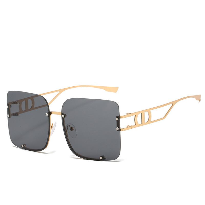 

Sunglasses Fashion Ladies 2021 Women Gradient Oversized Frameless Square UV400