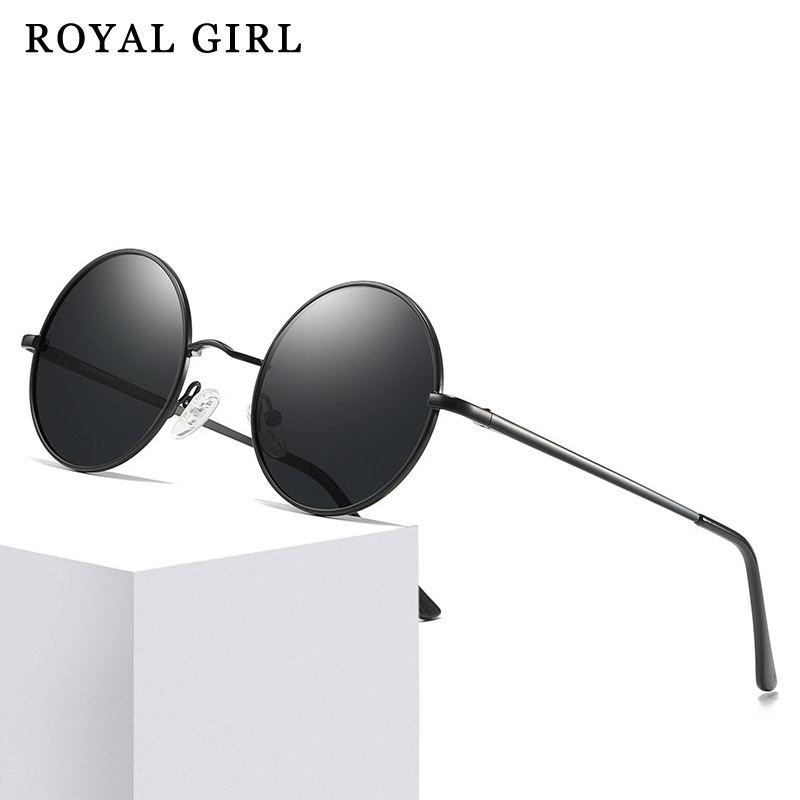 

Sunglasses ROYAL GIRL Steampunk Classic Polarized Small Round Eyewear SpringOutdoor Driving Sport Vintage Ss088