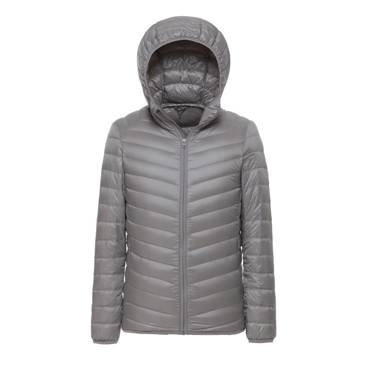 

Winter with hood 2020 casual men of weight white duck down man jacket thin color solid zipper outwear 3xl, Red