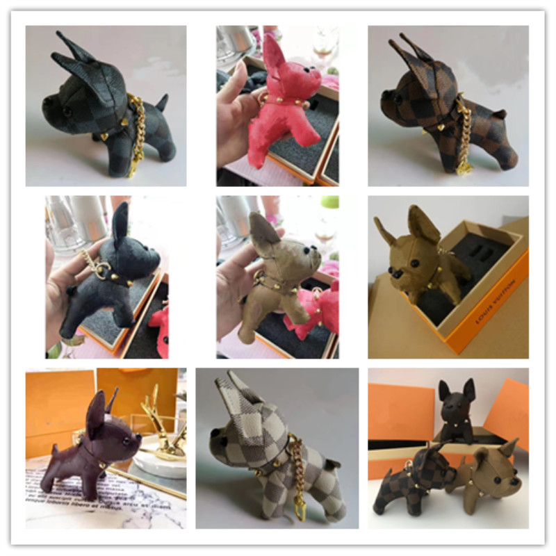 

Keychains Fashion Key Buckle Purse Pendant Bags Dog Design Doll Chains Key Buckle Keychain 6 Color Top Quality