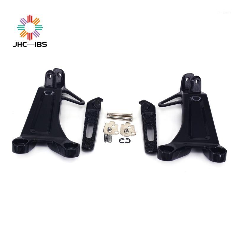 

Motorcycle Footrests Rear Foot Pegs Pedals Rest Footpegs For Foot Pegs CBR600RR CBR 600RR 03-04 Set Black Passenger1