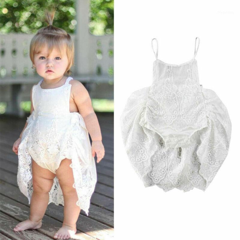 

Sweet Newborn Kid Baby Girl Clothes Lace Party Dress Sundress1, As pic