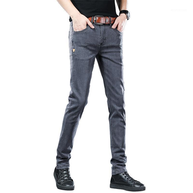 

Skinny Denim Jeans Men Slim Fit Stretch Mens Jeans Pant Gray 2021 New Spring Summer Autumn Trousers,2021