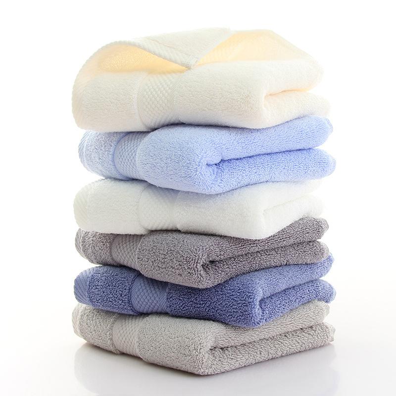 

White Blue Gray Beige Thick Towel for Lover Hotel 100% Cotton Patchwork Soft Women Men Unisex Face Towel Toalha Home & Garden