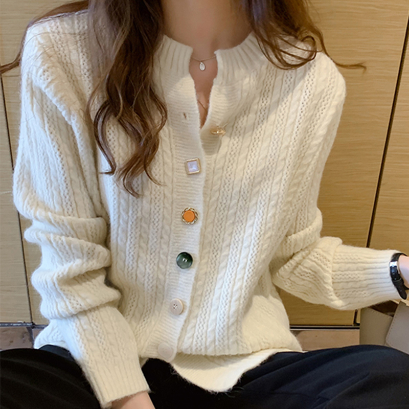 

2021 New Autumn Female Blouses with Cleavage v Buttons Short Fashion Cardigans Ladies Swc2217 7EA4, Purple