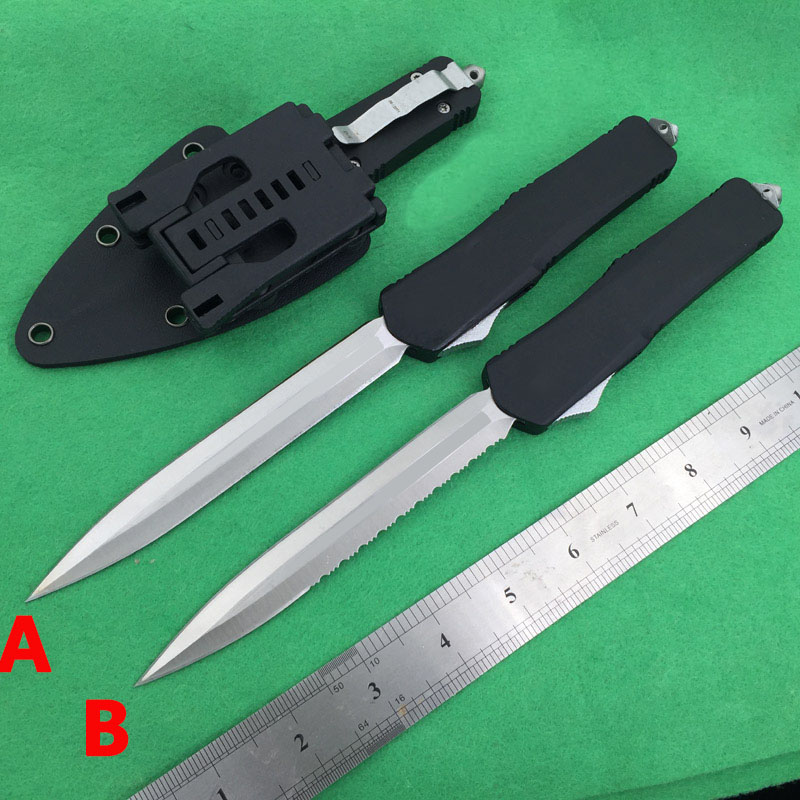 

US Style Carried With Combat Dragon Automatic Knife D2 Double Actio Fast Open Outdoor Camping Hunting Self Defense Jungle Fighting Auto Knives BM 3300 3310 UT85 UT88