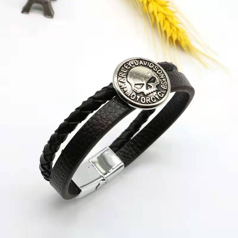 

10 color punk fashion man woman antique silver unlimited love Harley motorcycle charm motocross racing black leather suede bracelet gift