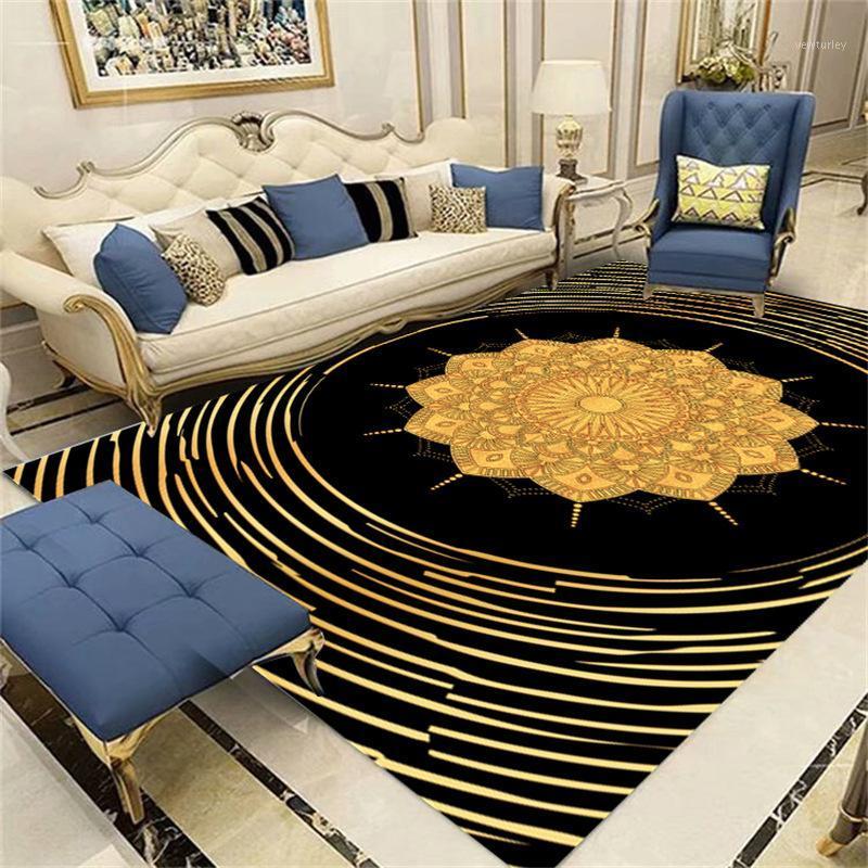 

Boho Decor American Style Living Room Floral Carpet Anti Slip Area Rugs Winter Warm Thicken Decoration Bedroom Rug Tapis Salon1, Oms09