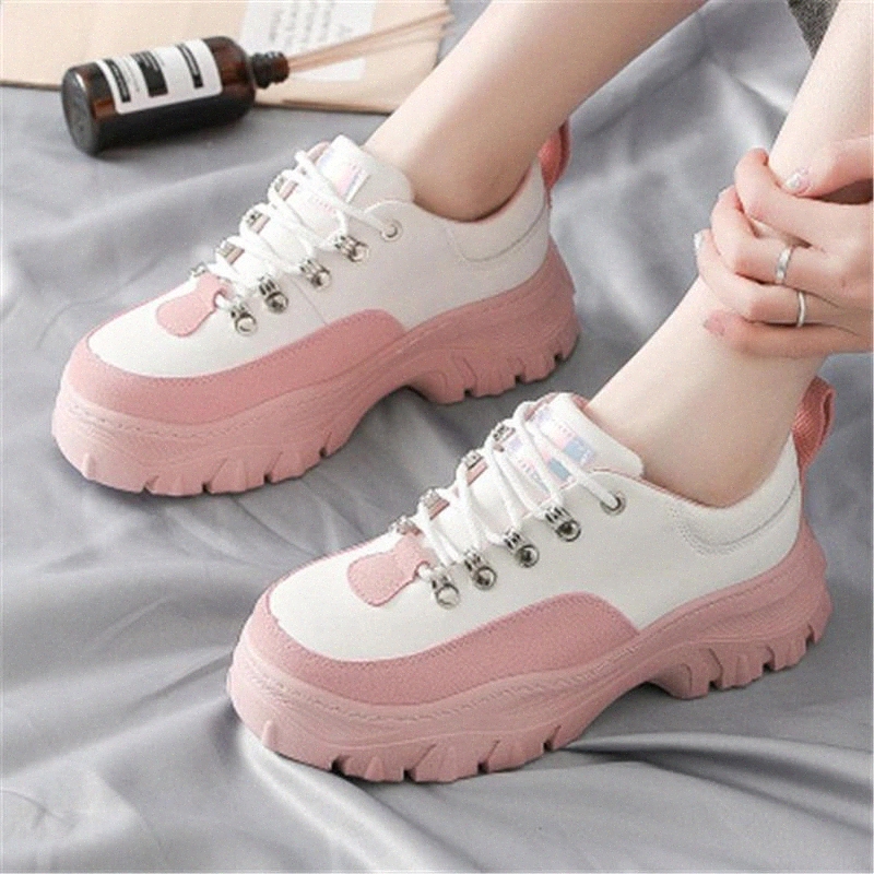 

Size 36-41 New Women's Platform Wedge Dad Sneakers Fashion Women Outdoor Flat Walking Shoes Campus Girl Chunky Casual Footwear #K03I