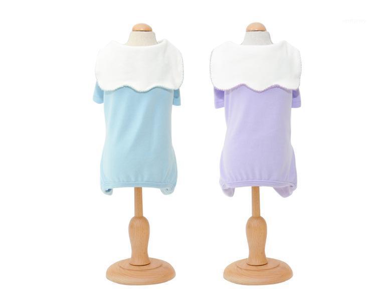 

Autumn and Winter Pet Clothes with Fashion Collar Purple Yellow Blue Colors Dog Costume Dog Clothes Four Legs Bottoming Jumpsuit1