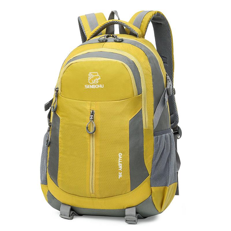 

35L Waterproof Hiking Backpack Men Travel Trekking Backpacks For Women Sport Bag Outdoor Climbing Mountaineering Bags Hike Pack, Rose red