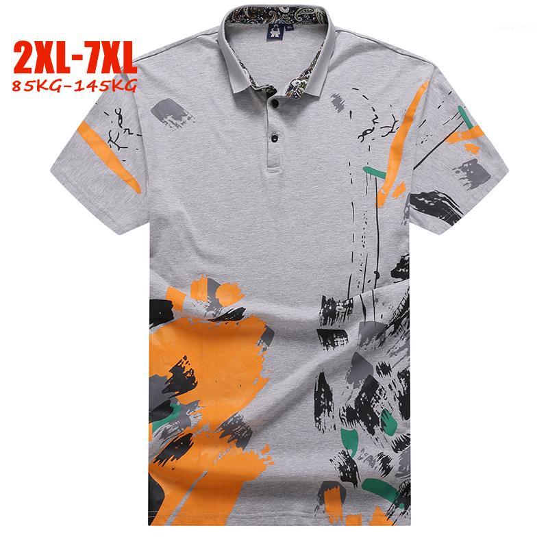 

Hand-painted shirt men plus size 5XL 6XL 7XL summer mens shirts brands England style big size men shirts1, Gray