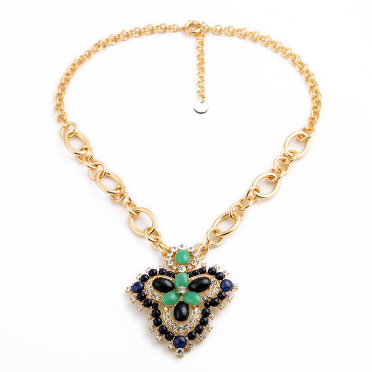 

Accessories Friendly Major Suit Hot Jewelry Shining Crystal Flower Pendant Manual Chain Necklace