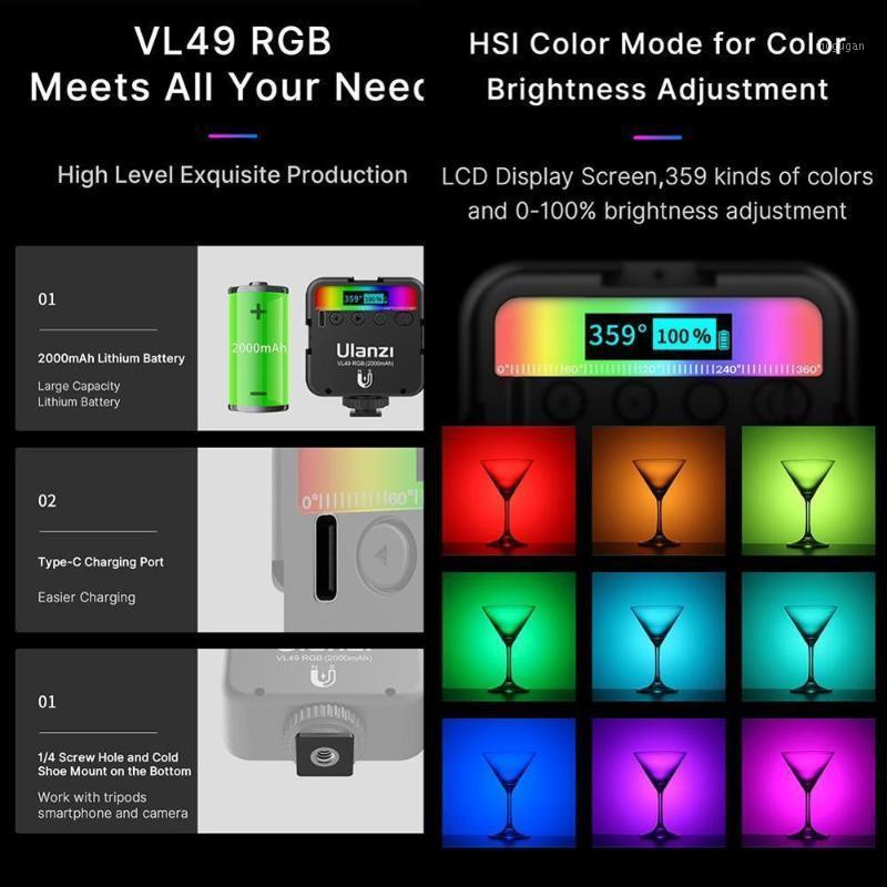 

Pocket portable multi-function three-head cold boots expand magnetic absorption full-color fill light lighting1
