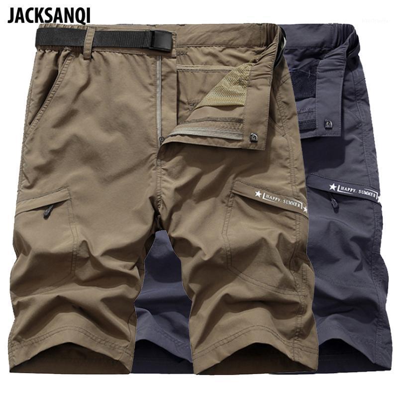 

JACKSANQI Men's Summer Quick Dry Hiking Shorts Man Outdoor Sports Breathable Camping Fishing Running Male Trouser RA3811, Blue