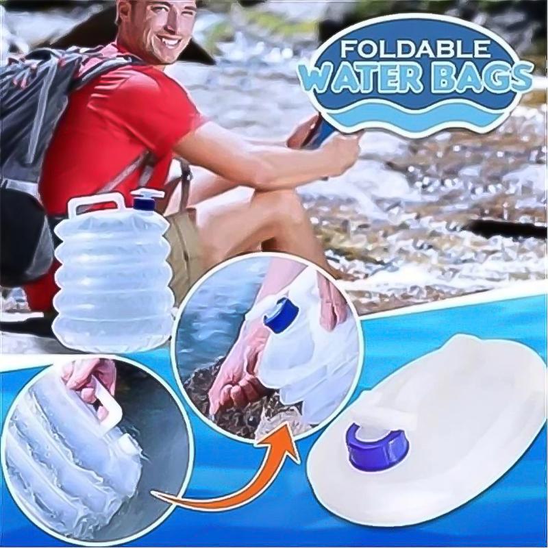

2Pcs 3/5/8/10/15L Foldable Water Bags Outdoor Water Bucket Cambing Hiking Travel Collapsible Storage Container Bag, 3l