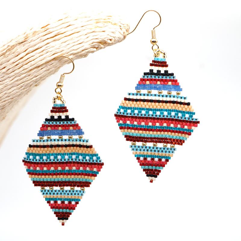 

Go2Boho Miyuki Earrings for Women Jewellery Handmade Beads Native Earring American Jewelry Boho Colored 2021 Trend Pendientes