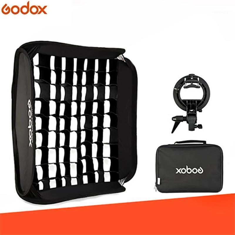 

GODOX 40x40/50x50/60x60/80x80cm Softbox with Grid S Type Bracket Stable Bowens Mount Flash Bracket Mount Foldable Softbox Kit1