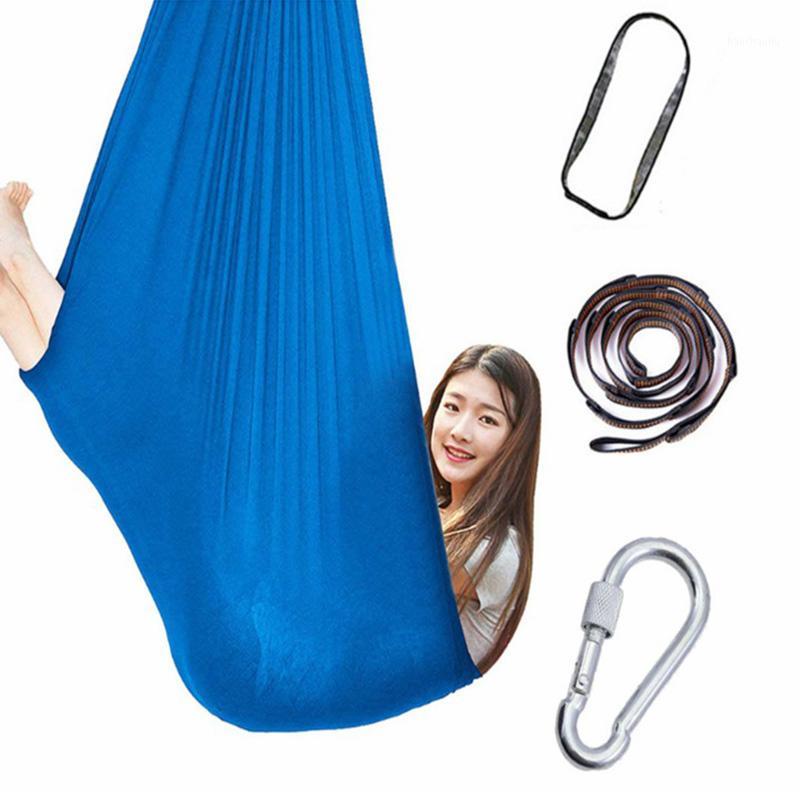 

Newly Hammock Snuggle Swing Stretchy for Kids Children Cuddle Yoga Indoor Outdoor1, Blue