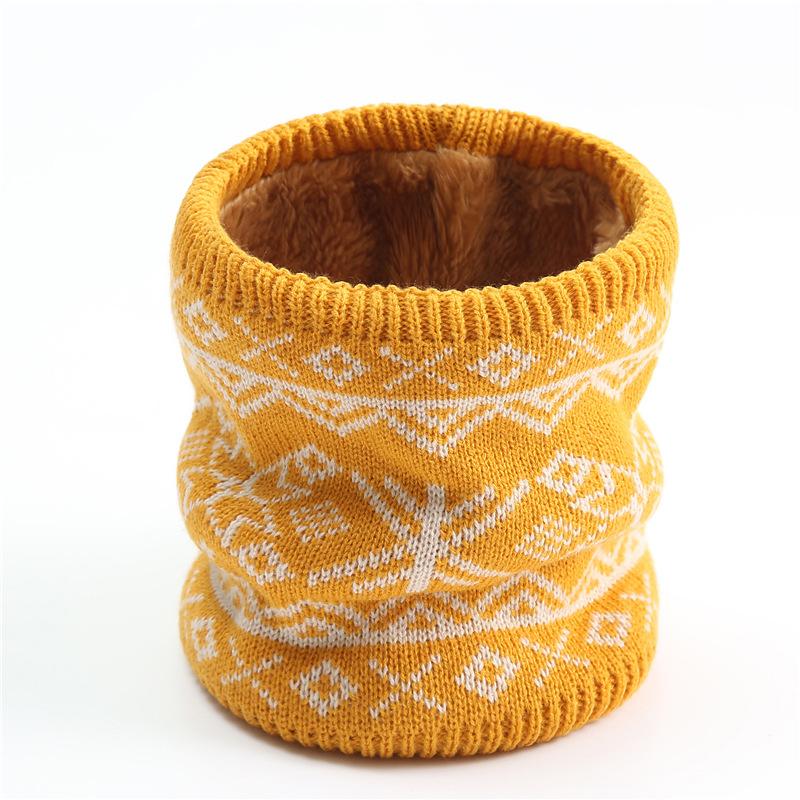 

Double Layer Fabric 100% Cotton Unisex Winter Fashion Ski Scarf Boy Gir l Warm Ladies Scarf Casual 2020 Bib Neck Protection