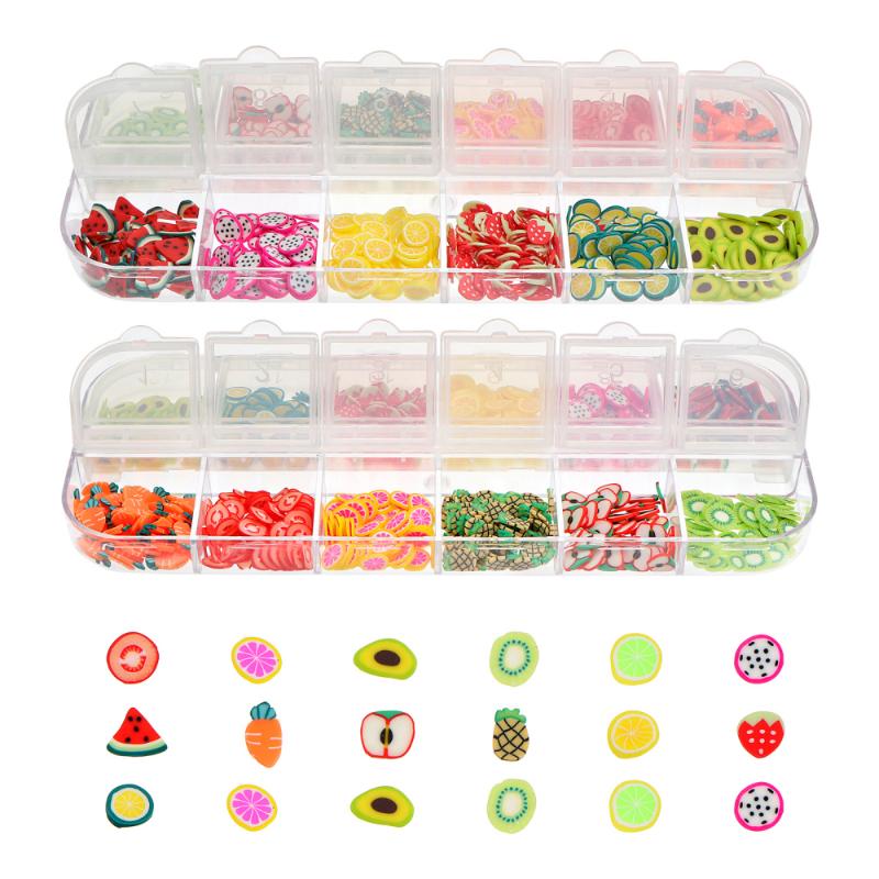 

2 Box Manicure Tool Fruit Fashion Novel Nail Art Tool Nail Beauty Nice Paillette