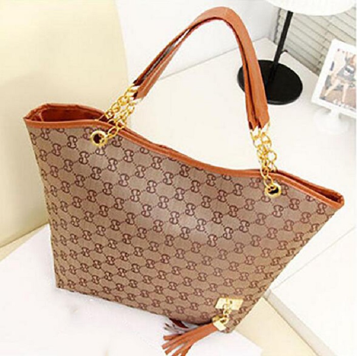 

HBP Designer Bags Hot Sale New High Quality Canvas Chain Shoulder Bags Casual Fashion Handbag Fringed Decoration Single Shoulder Chain Bag, Grey