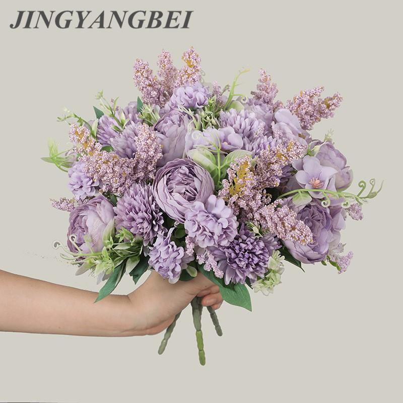 

7 Head Philippine Rose Bouquet Hydrangea Artificial Flowers Home Wedding Party Decoration Fake Flores Wall Flower Christmas, Beige