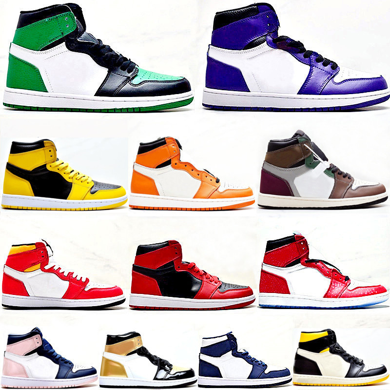 

Shoes Man Woman Shoe 1s Light Fusion Red Pollen Court Purple Crimmson tint shattered backboard Electro Orange University Blue Hyper Royal Black Gold High Trainers