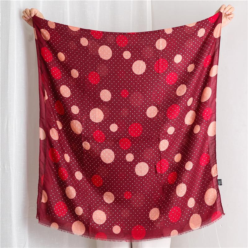 

Fashion polka dot print hijab scarf women muslim dots wraps